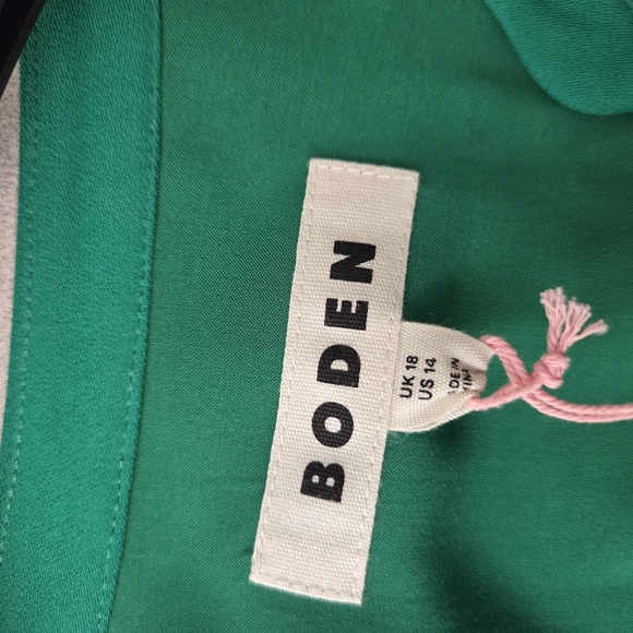Boden Pleat Detail Blouson Dress - Size 14R - Picture 6 of 8